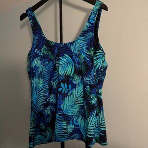Swimsuits for All Classic Bright Pal Color Tankini  Top Size 20